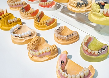 various models of dentures